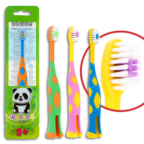 WELLBEE Szczoteczka dla dzieci KIDS(3+) Soft 