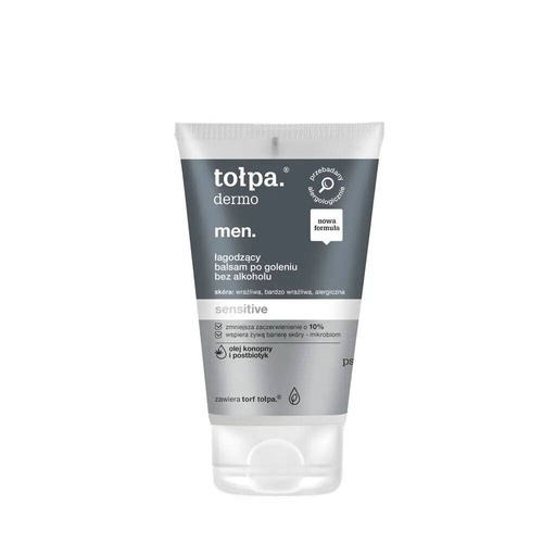 Tołpa Dermo Men Sensitive Łagodzący Balsam Po Goleniu Bez Alkoholu 100ml