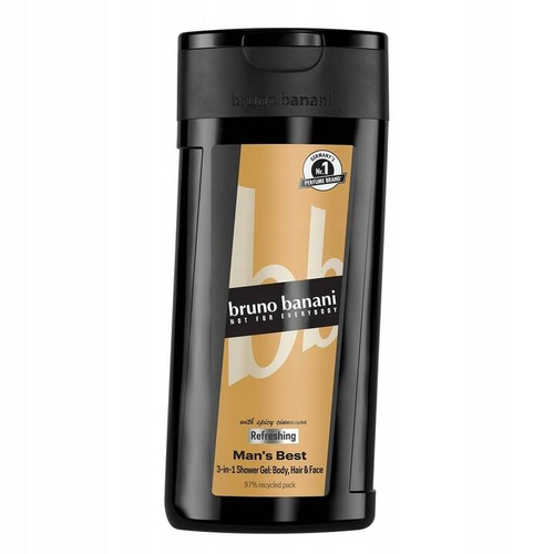 BRUNO BANANI Żel pod prysznic 3w1 Men`s Best 250 ml