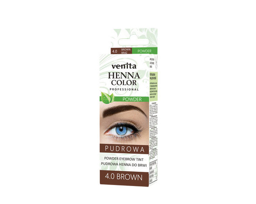 VENITA Henna Color Pudrowa Henna do brwi - 4.0 Brown (Brązowa)