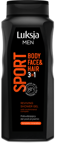 Luksja Men Pobudzający Żel pod prysznic 3w1 Sport 500ml