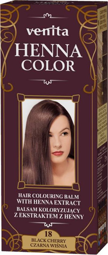 VENITA Henna Color Balsam koloryzujący z ekstraktem z Henny - 18 Czarna Wiśnia