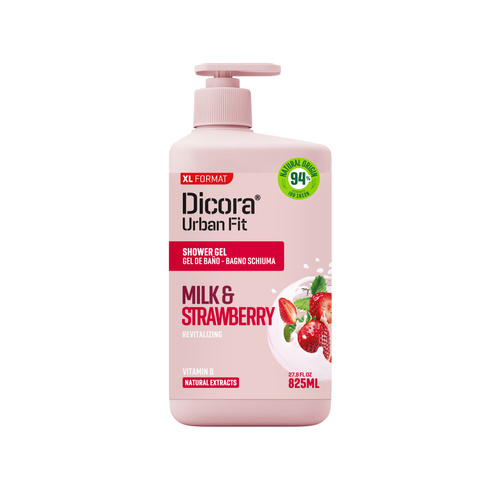 DICORA Żel pod prysznic Mleko i Truskawka 825 ml - Pielęgnacja Ciała