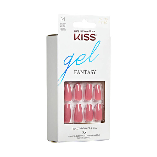 KISS Sztuczne Paznokcie Gel Fantasy - Letter To U (rozmiar M) 1op.(28szt)