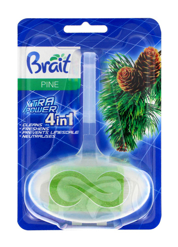 Brait Xtra Power Kostka toaletowa do WC w koszyku -  Pine 40g