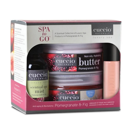 Cuccio Zestaw SPA TO GO Figa i Granat do pielęgnacji ciała, dłoni i stóp