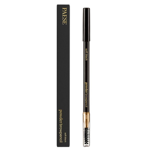 Paese Powder Browpencil Pudrowa kredka do brwi Soft Black 1,19 g