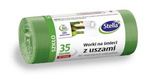 STELLA Worki z uszami do segregacji odpadów SZKŁO 35L zielone-20szt.