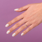SEMILAC Lakier hybrydowy 092 Shimmering White - TRANSPARENTNY - 7 ml