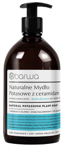 BARWA Mydło w płynie potasowe nawilżające 480 ml