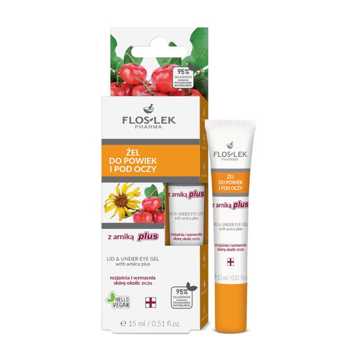 Floslek Pielęgnacja oczu Żel z Arniką Plus do powiek i pod oczy  15ml