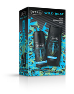 STR8 Zestaw prezentowy męski Wild Beat (Dezodorant spray 150ml + Żel pod prysznic 250ml)