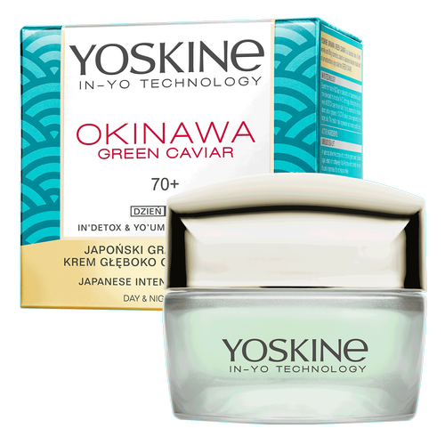 Yoskine Okinawa Green Caviar 70+ Krem głęboko odbudowujący na dzień i noc  50ml