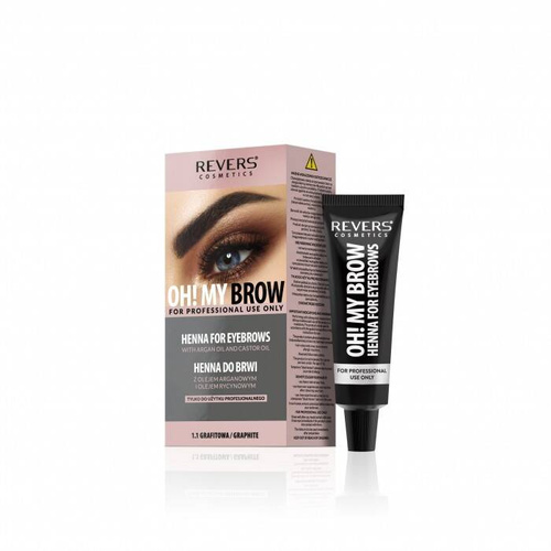 REVERS Henna kremowa do brwi OH!MY BROW 1.1 grafitowa