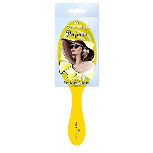 Top Choice Perfume Szczotka do włosów Yellow Glow - okrągła (64524)
