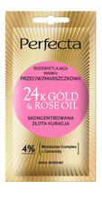 PERFECTA 24K Gold&Rose Oil Maska do twarzy rozświetlająca przeciwzmarszczkowa 8 ml