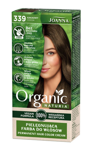 Joanna Naturia Vegan Pielęgnująca Farba do włosów nr 339 Kakaowy
