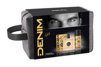 DENIM Gold Zestaw prezentowy (woda po goleniu 100ml+deo spray 150ml+kosmetyczka)