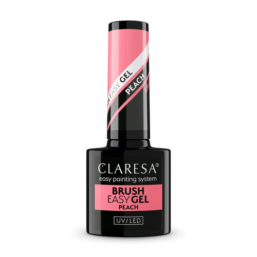 CLARESA Żel do paznokci Brush Easy Gel - Peach 5 g