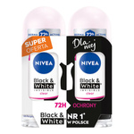 NIVEA Antyperspirant Damski Black&White Invisible 2 x 50 ml Kulka