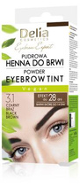 DELIA EYEBROW EXPERT HENNA PUDROWA do brwi 3.1 CZARNY BRĄZ saszetka 4g