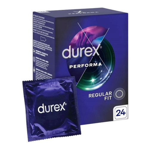 DUREX Performa Prezerwatywy z Żelem Przedłużającym 24 szt.