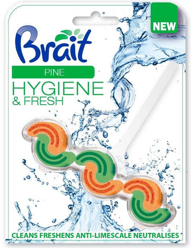 Brait Hygiene Fresh Kostka toaletowa 2-fazowa do WC Pine45g