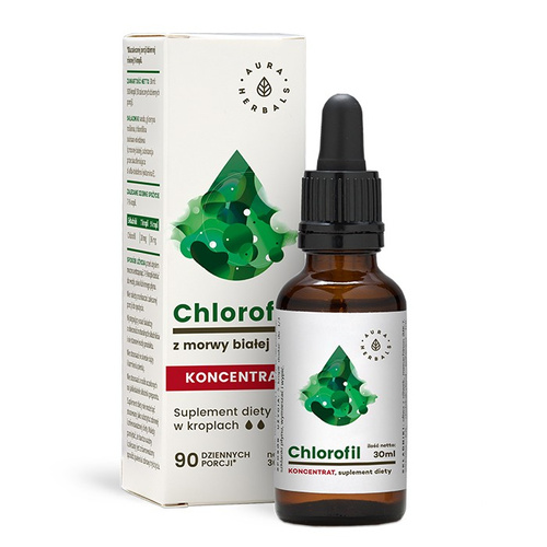 AURA HERBALS Chlorofil z Morwy Białej 30 ml