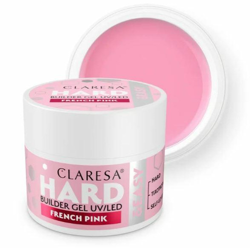 Claresa Hard&EasyFrench Pink Żel Budujący 12g