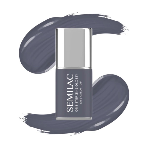 Semilac One Step Glossy Lakier S185 Stone Gray 7ml
