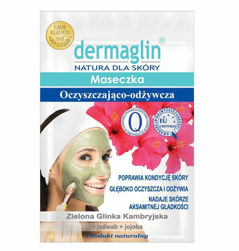 Dermaglin maseczka oczyszczająco odżywcza glinka zielona 20g