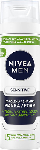 NIVEA FOR MEN Pianka do golenia ŁAGODZĄCA  200ml