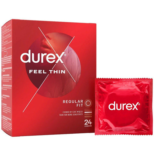 Durex Feel Thin Prezerwatywy Cienkie 24szt.