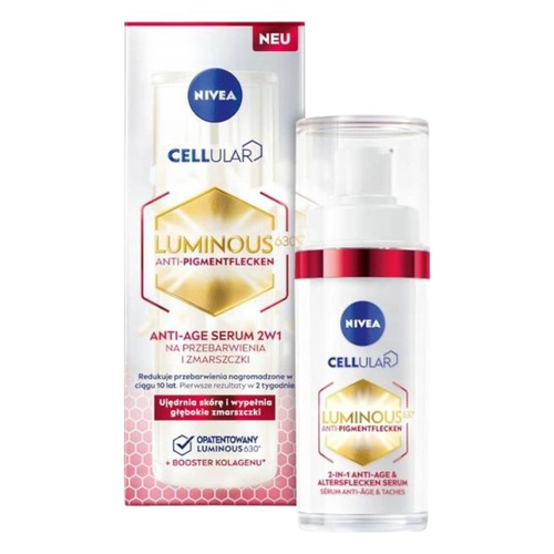 NIVEA Cellular Luminous630 Anti-age serum 2w1 na przebarwienia i zmarszczki, 30ml