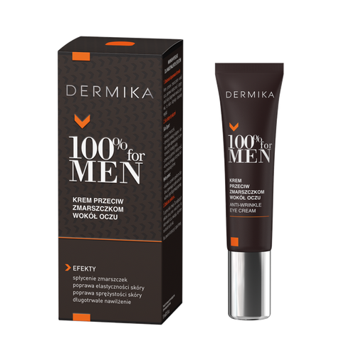 Dermika 100% for Men Krem pod oczy przeciwzmarszczkowy  15ml