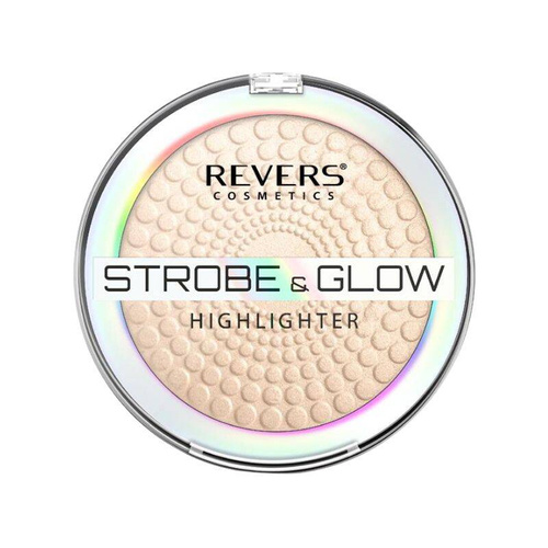 REVERS Puder rozświetlający STROBE & GLOW HIGHLIGHTER  03 Champagne 8 g
