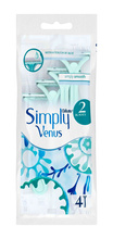 Gillette Simply Venus 2 - Maszynka do golenia dla kobiet (4 szt.)