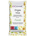 CLEANIC Pielęgnujące Chusteczki do rąk Cream & Fresh - Avocado -15szt