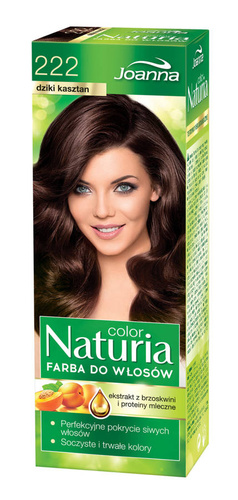 Joanna Naturia Color Farba do włosów nr 222-dziki kasztan  150g