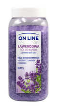 On Line Odprężająca Sól do kąpieli Lawenda  800g