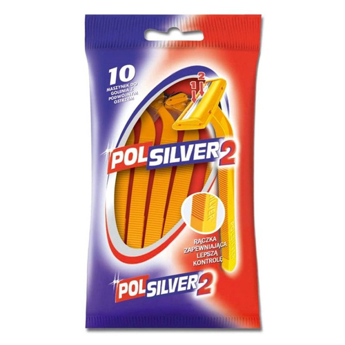 Polsilver 2 Maszynki Jednorazowe 10 szt.