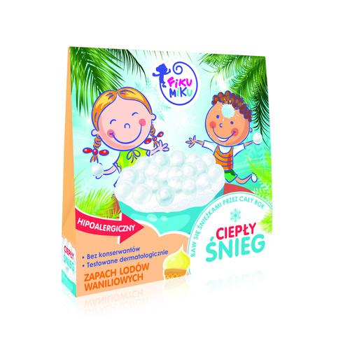 CHLAPU CHLAP Fiku Miku Ciepły Śnieg Waniliowy dla Dzieci 2 x 40 g