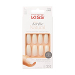 KISS Salon Sztuczne Paznokcie Acrylic Natural - Strong Enough (rozmiar L) 1op.(28szt)