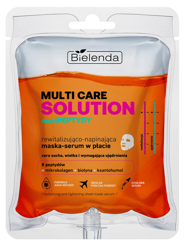 BIELENDA Maska-serum w płacie Multi Peptydy Rewitalizująco-Napinająca