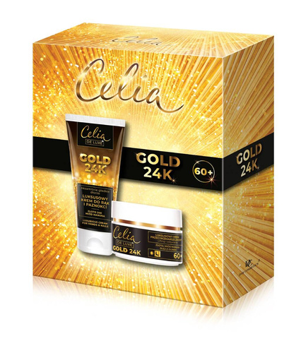 CELIA DE LUXE Zestaw prezentowy Gold 24K (krem 60+ na dzień i noc + krem do rąk)
