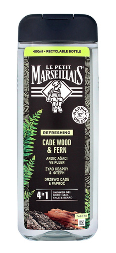 Le Petit Marseillais Żel pod prysznic 4w1 dla mężczyzn Drzewo Cade & Paproć 400ml