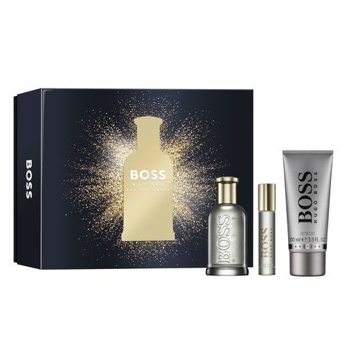 HUGO BOSS Bottled Zestaw prezentowy dla mężczyzn (Woda perfumowana 100ml + Woda perfumowana 10ml + Żel pod prysznic 100ml)