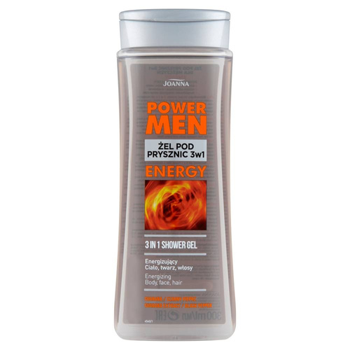 Joanna Power Men Żel pod prysznic Czarny Pieprz i Guarana  300ml