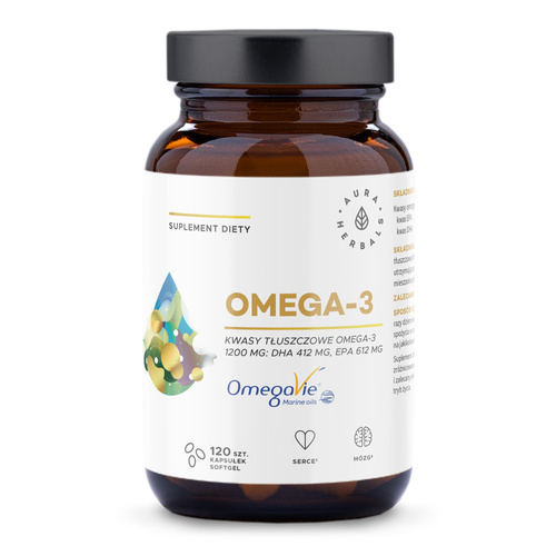 AURA HERBALS Omega-3 1200 mg - 120 kapsułek