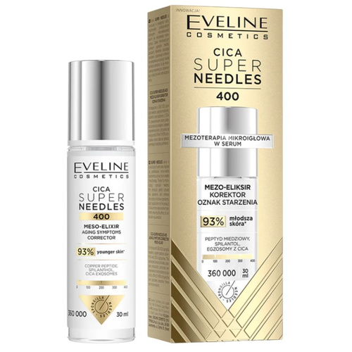 Eveline Super Needles Cica 400 Mezo-eliksir, korektor oznak starzenia 30ml 